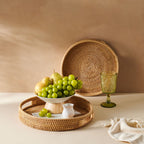 Rattan Trays | Natural Colour