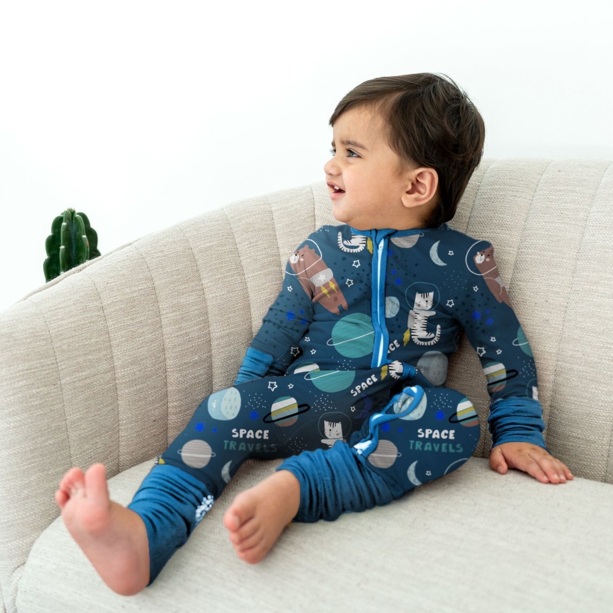 Space Cat Bamboo Pajamas