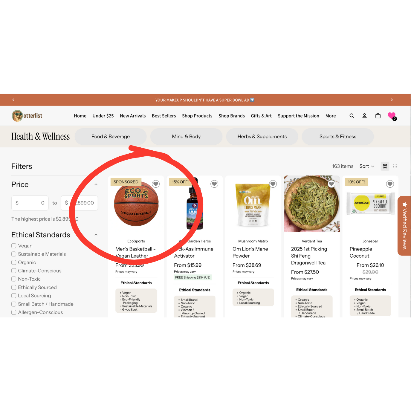 Top of Collection Placement | Monthly | Home & Living
