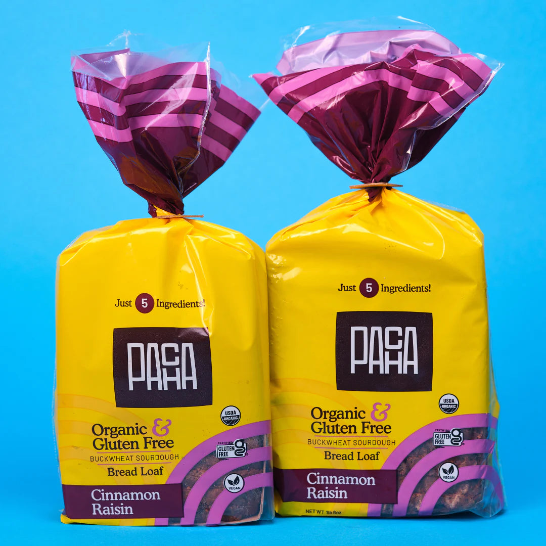 Sprouted Sourdough Buckwheat Bread | Cinnamon Raisin Loaf | 2-Pack