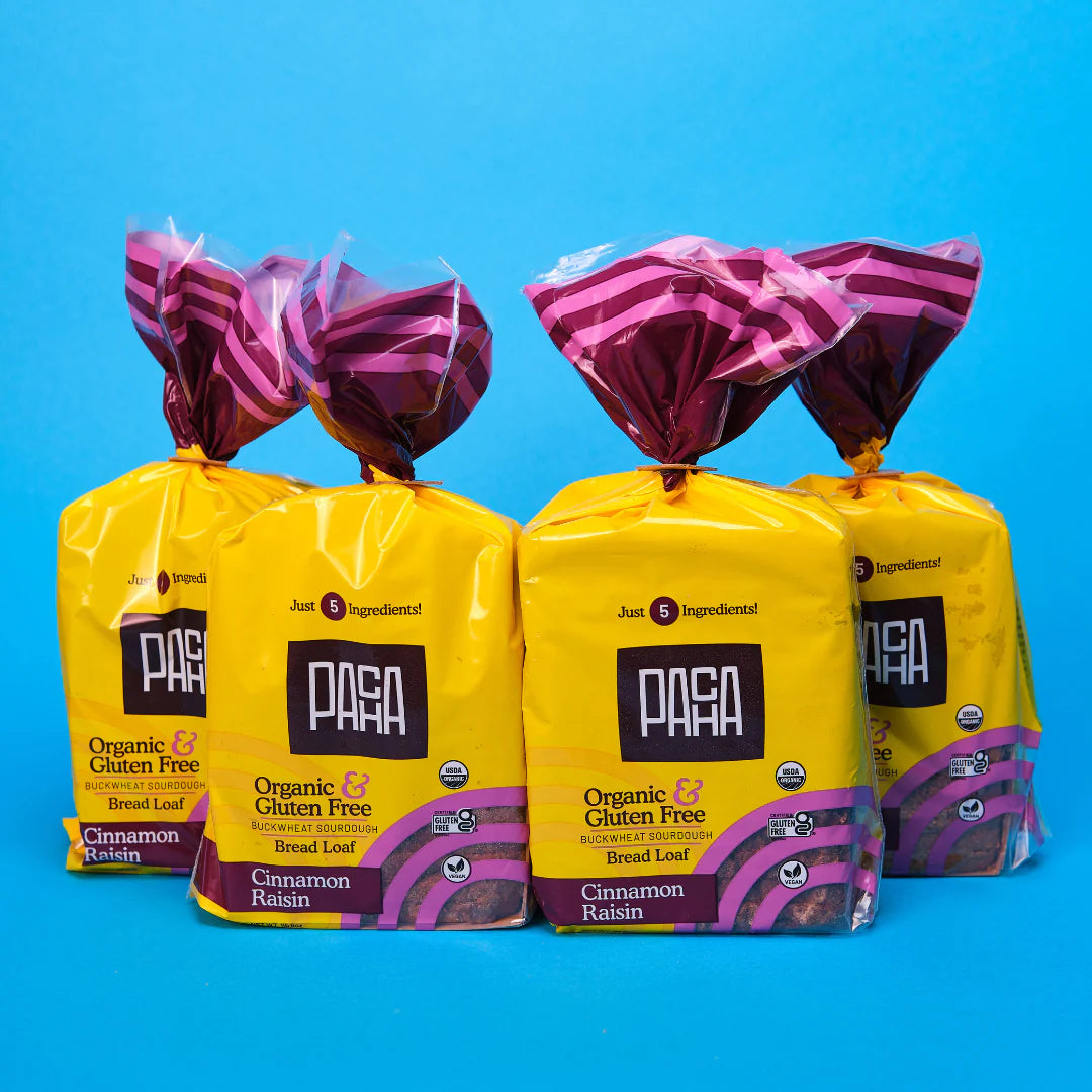 Sprouted Sourdough Buckwheat Bread | Cinnamon Raisin Loaf | 2-Pack