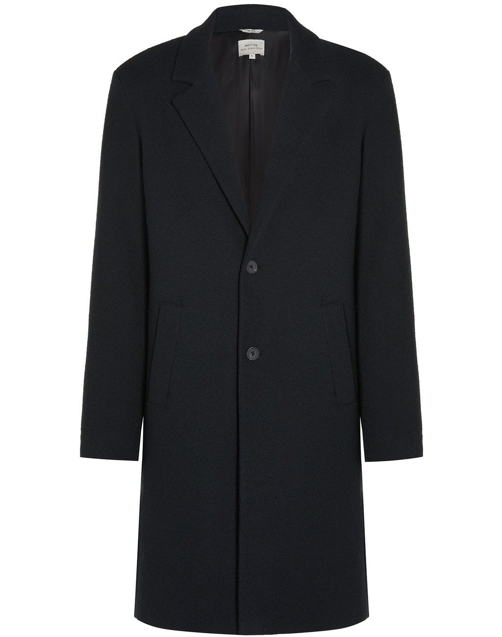 Structured Vegan Wool Coat - Men's
