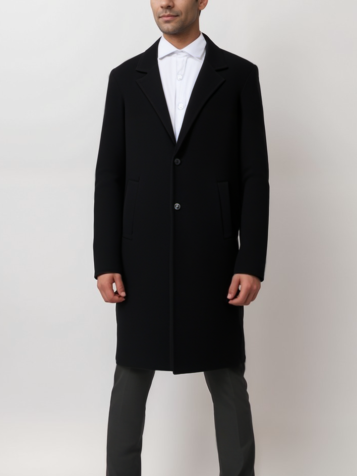 Structured Vegan Wool Coat - Men's