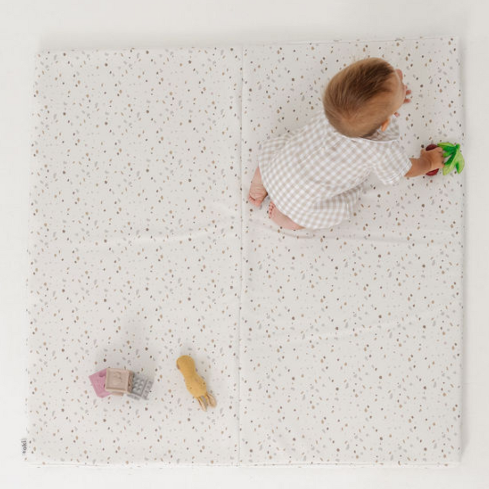 Terrazzo Chalk Vegan Leather Mat
