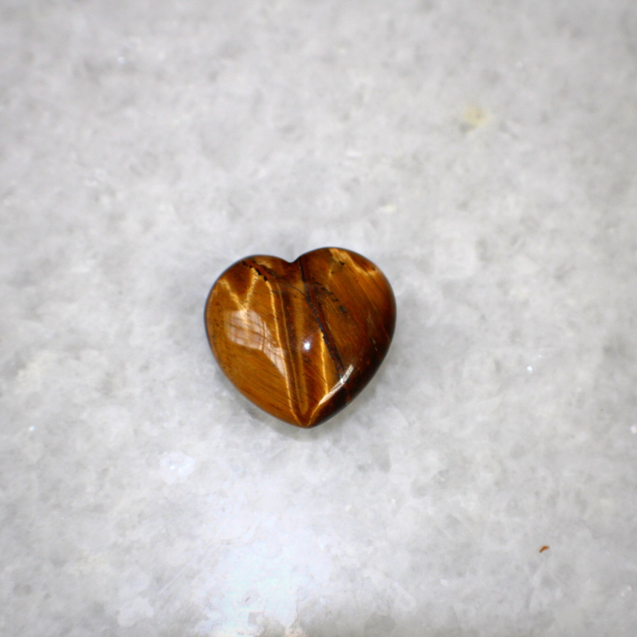 Tiger Eye Heart for Solar Plexus Chakra