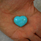 Turquoise Blue Howlite Heart Crystal for the Throat Chakra