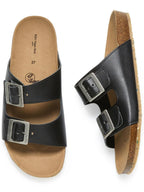 Two Strap Footbed Sandals - Women's