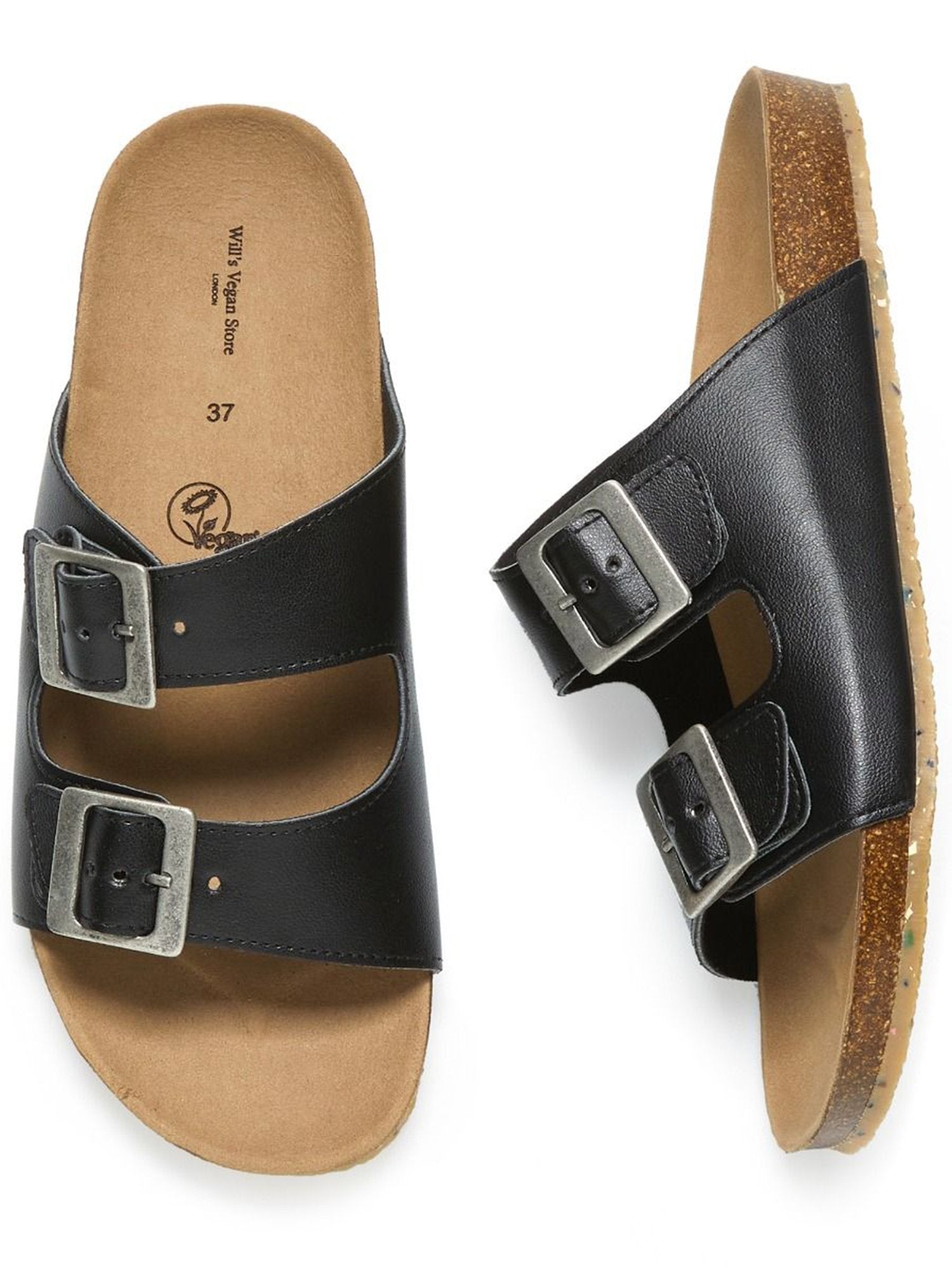 Two Strap Footbed Sandals - Women's
