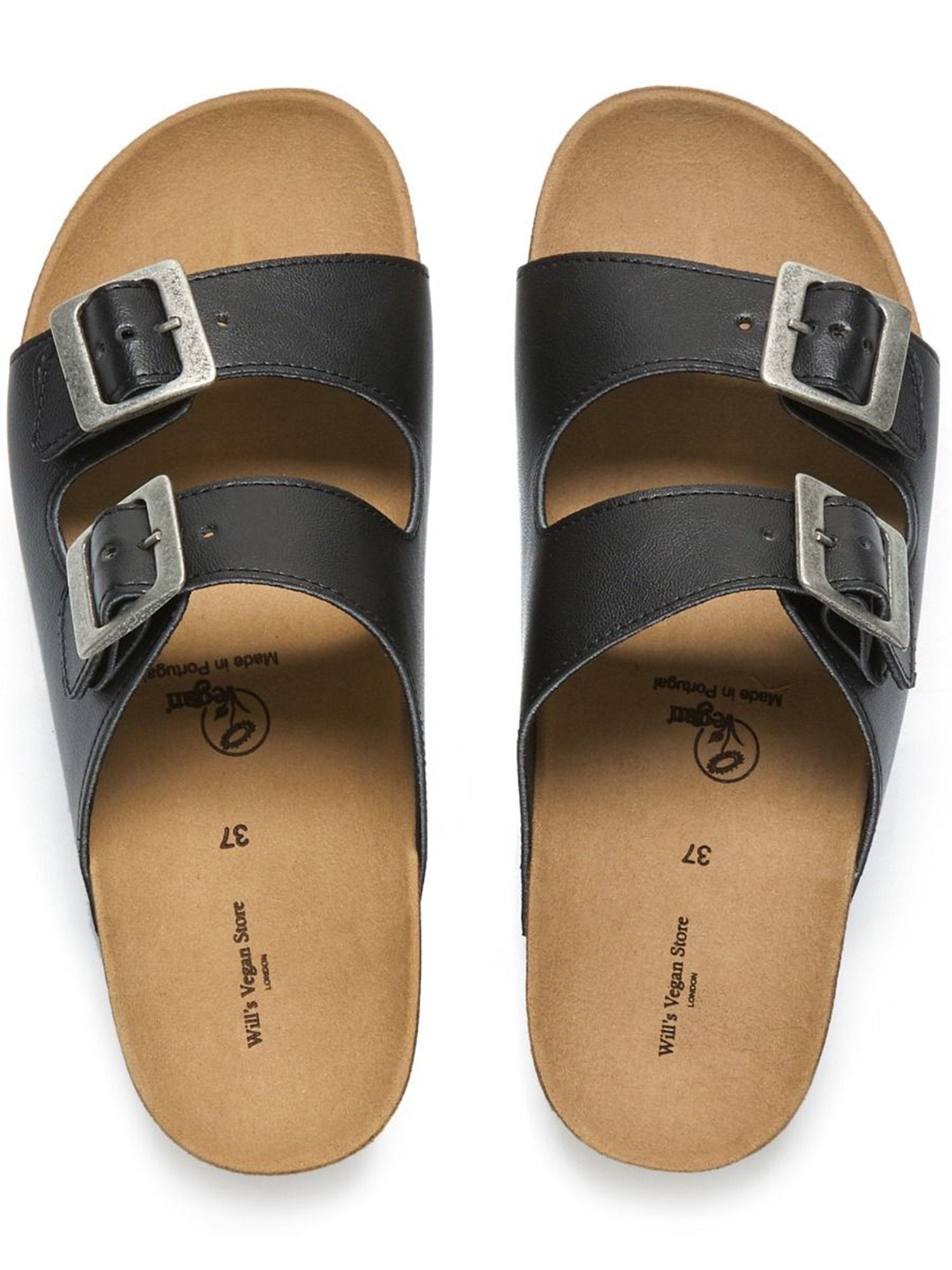 Two Strap Footbed Sandals - Women's