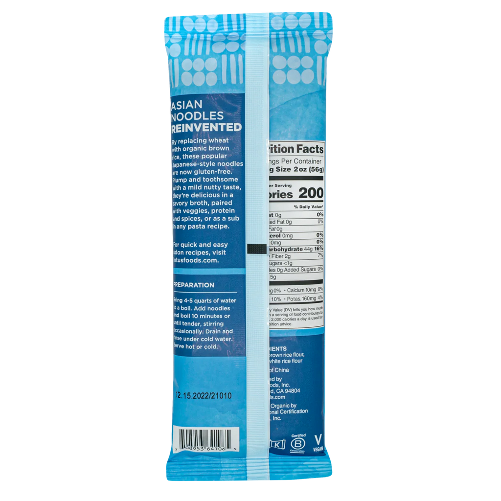 Organic Brown Udon Rice Noodles