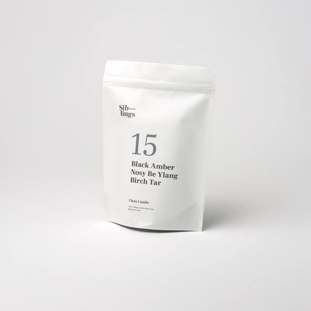 No 15 — Black Amber, Nosy Be Ylang, Birch Sap | Clean Candle