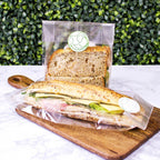 4 x 2 x 14" Compostable Clear Gusseted NatureFlex Cellophane Baguette Bags | 1,000/Case