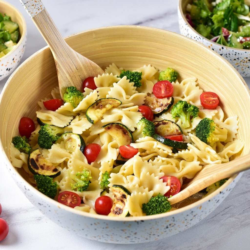 Bamboo Salad Server Set | Salad Tongs (Spoon & Fork)