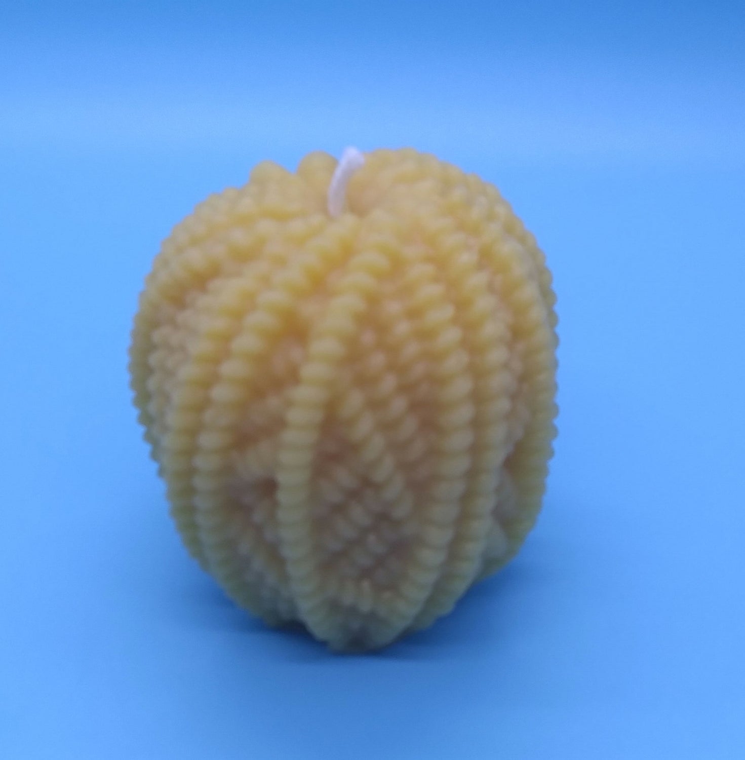 Yarn Ball Beeswax Candle